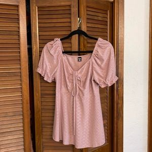 Light pink babydoll top